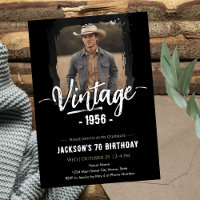 Aniversário de 70 anos Vintage
