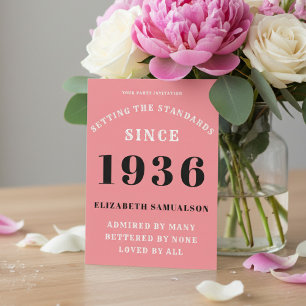 Convites Aniversário de 90 anos Personalizado 1936 Adicione