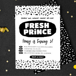 Convites Aniversário de 90 Hip Hop, Festa do Príncipe Rap