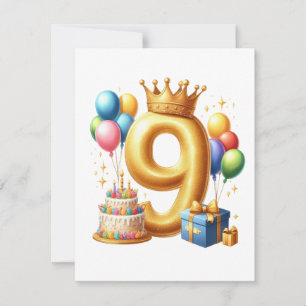 Convites Aniversário de 9 anos de Ouro