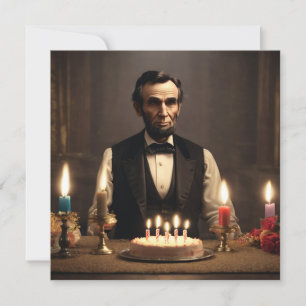 Convites aniversário de abraham lincolns
