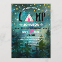 Aniversário de acampamento da região selvagem da