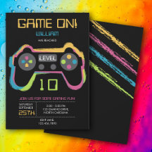 Aniversário de Adolescente Jogador de Video Game