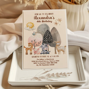 Convites Aniversário de Animais do Barnyard fazendas