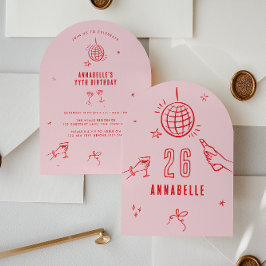 Convites aniversário de aranha desenhada com mão branca beb