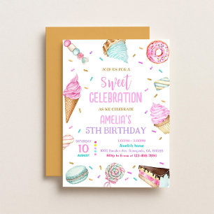 Convites Aniversário de Bailarina Rosa Roxo Dourado