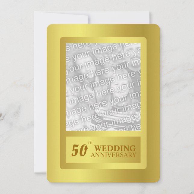 Convites Aniversário de Bodas de Ouro 50 anos (Frente)