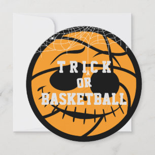 Convites Aniversário de Bola de Halloween ou Basket