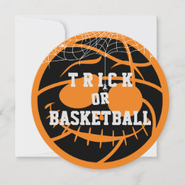 Convites Aniversário de Bola de Halloween ou Basket