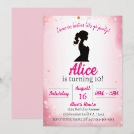 Convites Aniversário de boneca com tema "Lantera"