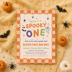 Convites Aniversário de Boo-Day de 1º Halloween Assustador