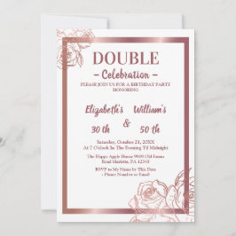 Convites Aniversário de Bronze Dupla Articulação