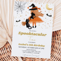 Aniversário de Bruxaria Laranja no Halloween