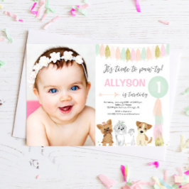 Convites Aniversário de Cachorro, Amantes de os animais Fot