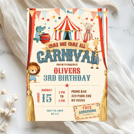 Convites Aniversário de Carnaval Venha Todos