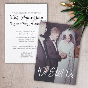 Convites Aniversário de Casamento com Foto - Nós Ainda Faze