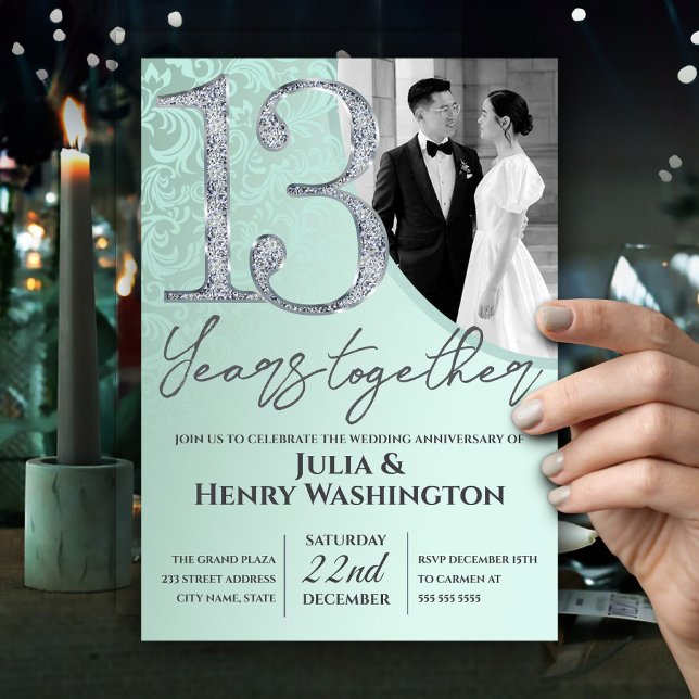 Convites Aniversário de Casamento com Foto Personalizada (Criador carregado)