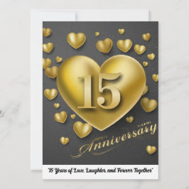 Convites Aniversário de Casamento de 15