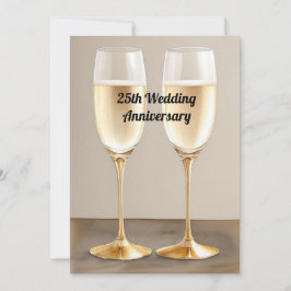 Convites Aniversário de Casamento de 25