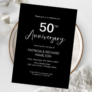 Convites Aniversário de Casamento de 50 Anos com Estilo