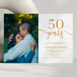 Convites Aniversário de Casamento de 50 anos de Champagne M