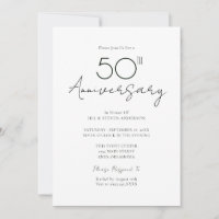 Aniversário de Casamento de 50 Anos Minimal
