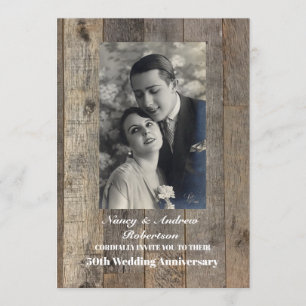Convites aniversário de casamento de 50 anos no estilo west