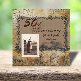 Convites aniversário de casamento de 50 anos no interior we
