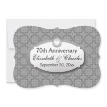 Aniversário de Casamento de 70 Anos em Platina Z03