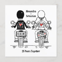 Aniversário de Casamento de Motocicleta de Motocic