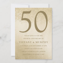 Aniversário de Casamento de Ouro Moderno 50º