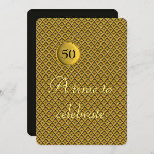 Convites Aniversário de Casamento de ouros