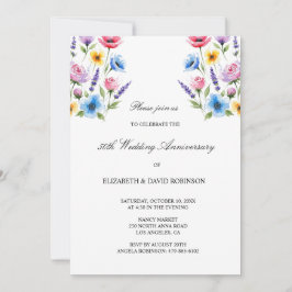 Convites Aniversário de casamento do 50º aniversário da Wat