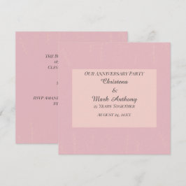 Convites Aniversário de Casamento Fleur de Satin