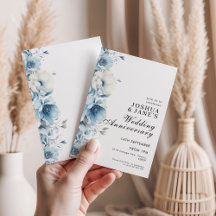 Aniversário de Casamento Floral Azul