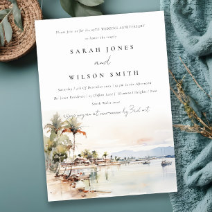 Convites Aniversário de Casamento na Paisagem de Montego Ba