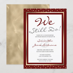 Convites Aniversário de Casamento Nós Ainda Fazemos Elegant