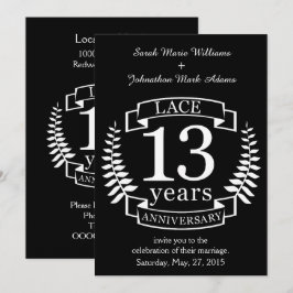 Convites Aniversário de casamento tradicional do local 13 a