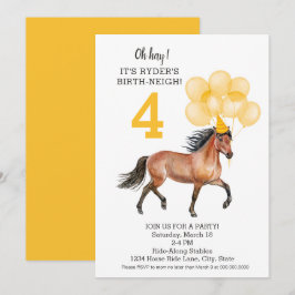 Convites Aniversário de Cavalo // Oh Hay É o seu Aniversári