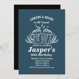 Convites Aniversário de cerveja, aplausos a qualquer ano!