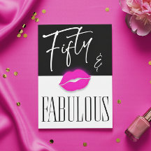 Aniversário de Cinquenta Fabuloso Preto Branco Láb