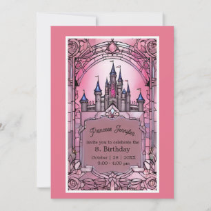 Convites aniversário de conto de fadas da princesa branca r
