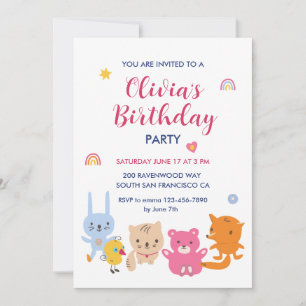 Convites Aniversário de criança