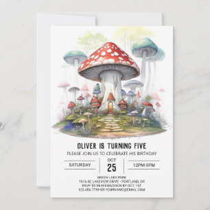Convites Aniversário de criança Adventure Toadstool Encanta