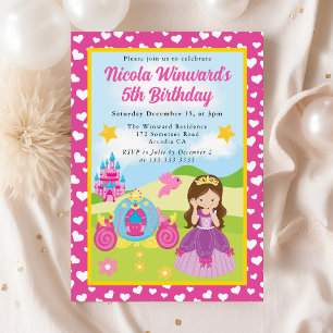 Convites Aniversário de criança Cute Brunette Haired Prince