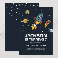 Aniversário de criança da Galáxia Espacial Exterio