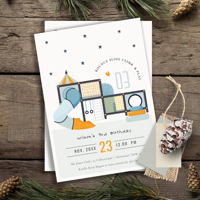 Convites Aniversário de criança da Selva Selvagem do Centro (Criador carregado)