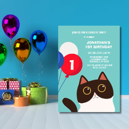 Convites Aniversário de criança de Balão de Partido Catásti