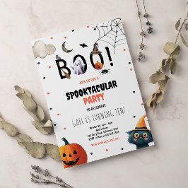 Convites Aniversário de criança de Boo Spooktacular Hallowe