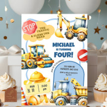 Aniversário de criança de construção